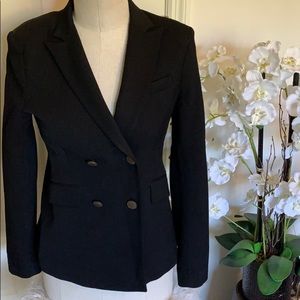 Theory black four buttons blazer size 6